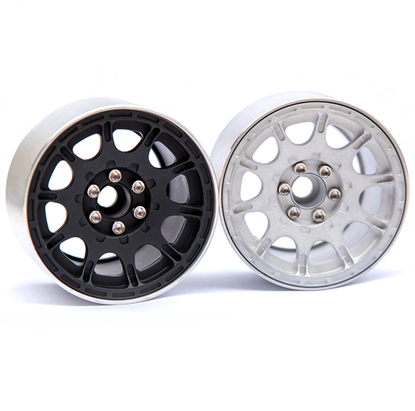 2.2寸仿真金属锁胎夹胎轮毂 TRX4 90046 RR10 幽灵 通用2.2寸轮毂