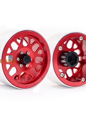 仿真1:10攀爬车2.2铝合金轮毂 TRX4 SCX10 90046 KM2幽灵管架通用