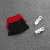 超短百褶裙欧货短裙小个子显高半身裙冬天配毛衣150cm秋冬短款 145