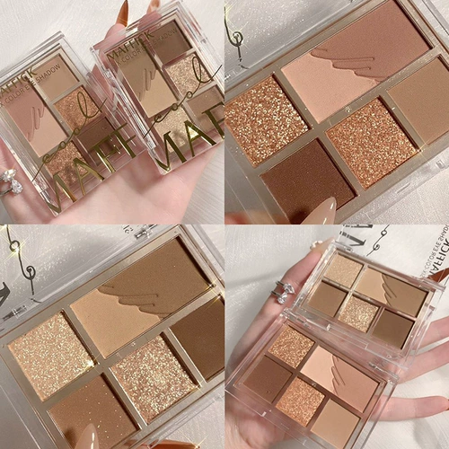 Палетка теней, хайлайтер, в корейском стиле, Южная Корея, популярно в интернете, шесть цветов