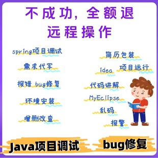 Java代码调试bug问题解决修改项目运行指导程序讲解软件后端开发