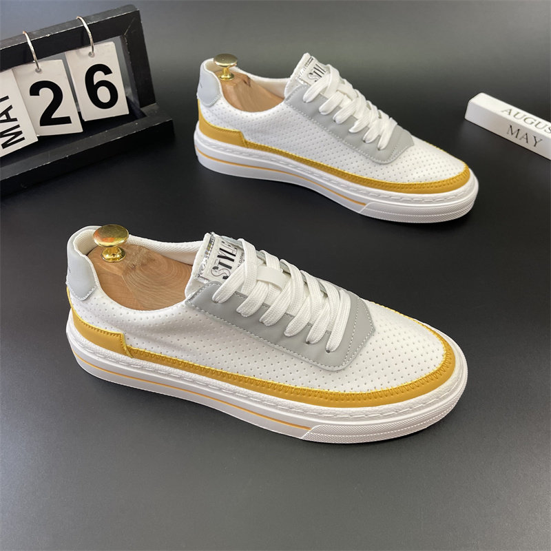 男士透气板鞋2024年夏季新款低帮网布鞋软底舒适百搭运动休闲鞋