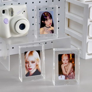 RMAX明星相片小卡咕卡收纳盒自印追星卡片收纳盒拍立得照片塑料盒