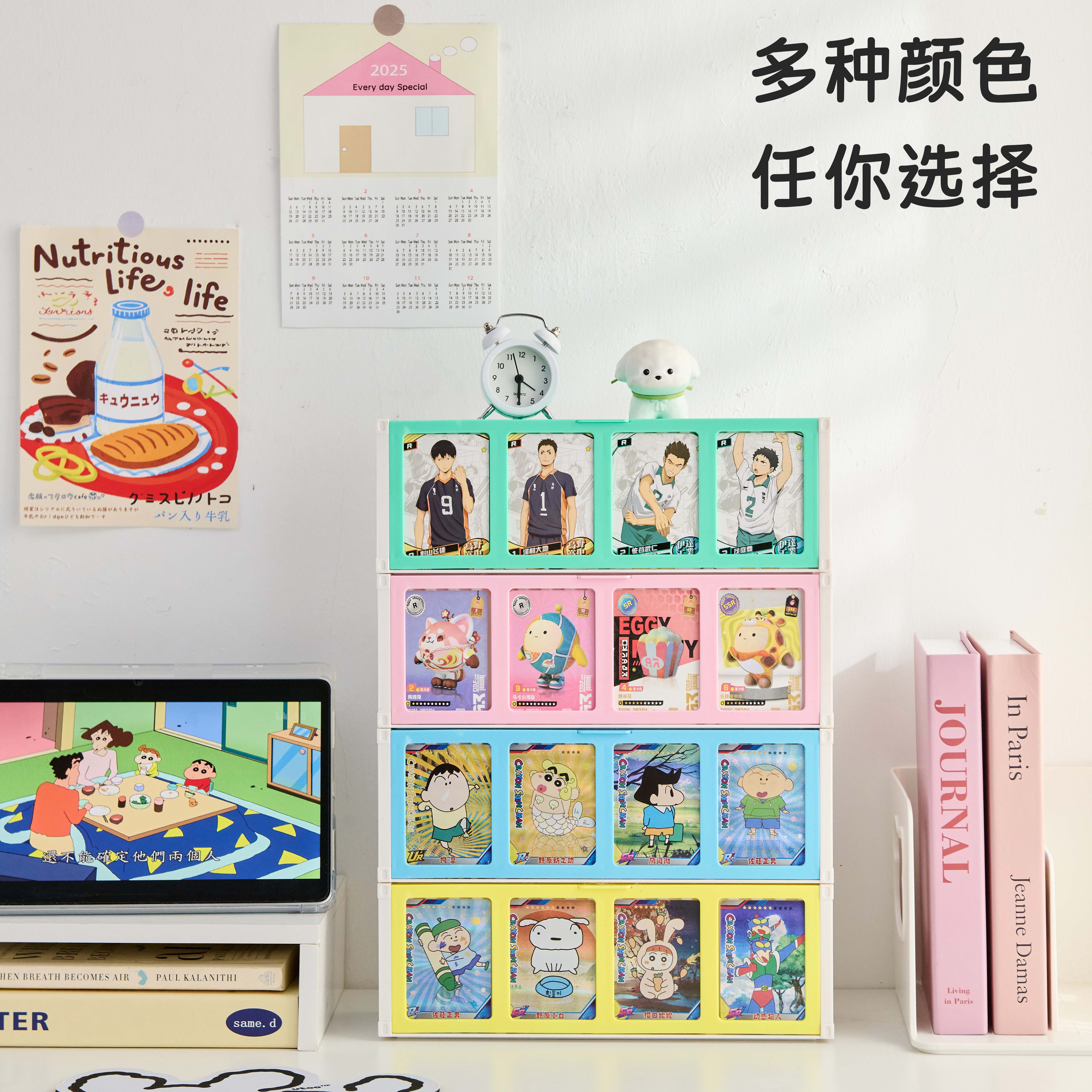 RMAX小卡收纳盒翻盖亚克力宝吧唧莉奥特曼卡牌小马卡片卡盒大容量