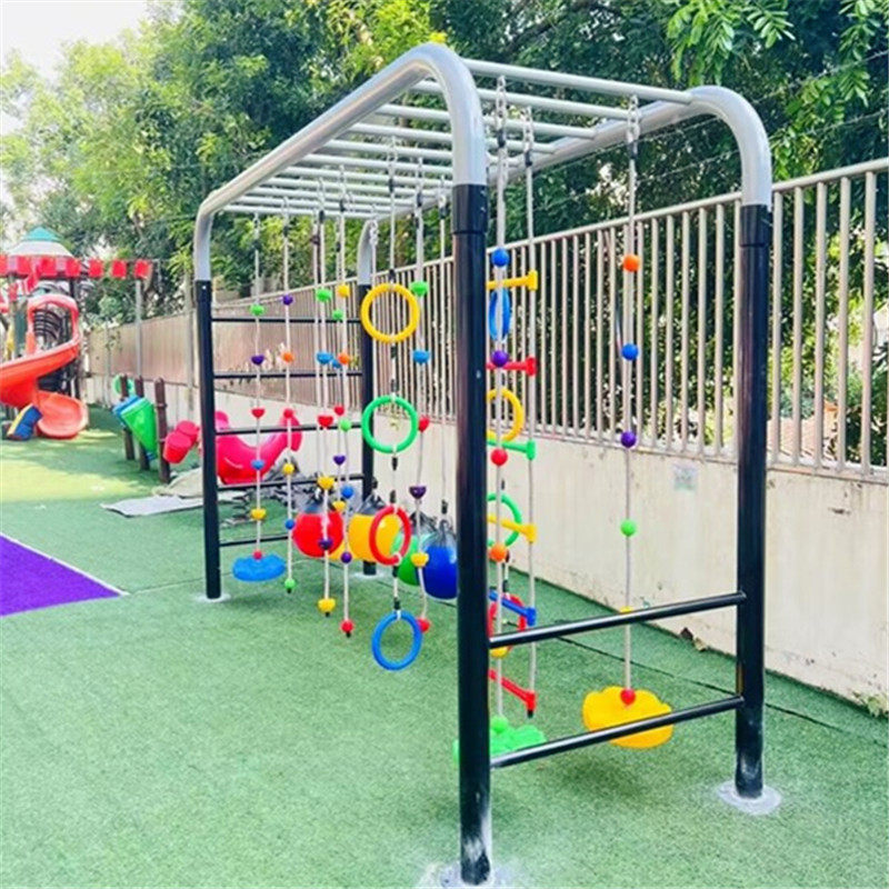 儿童攀岩墙室内外感统训练秋千板攀绳爬梯吊环家庭攀爬墙配件玩具