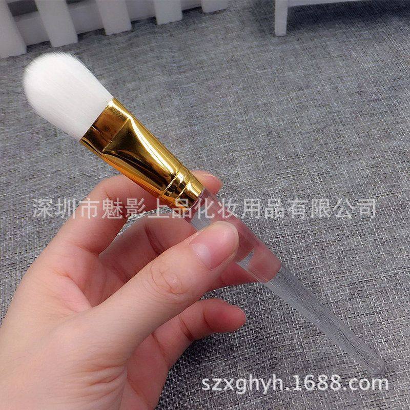 舌形现货粉底液美妆金色铝管粉底