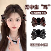 秋冬款 精致蝴蝶结小抓夹女2025新发夹公主头侧边夹前额刘海夹头饰