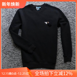 3折秋季 Y3080 客供纯棉顺滑柔软倒三角黑色男圆领卫衣6349