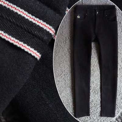 只剩一件2折春季丹宁赤耳皇冠微弹男黑商务牛仔裤29码19116