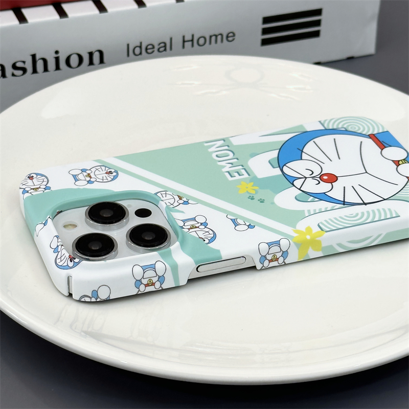 ins风生气机器猫菲林壳适用苹果17ProMax手机壳16/15/14可爱卡通iPhone17Air硬壳13小众12pro磨砂11plus防摔