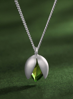 开心果项链女小众轻奢设计感仿真食物吊坠小红书要开心呀锁骨链