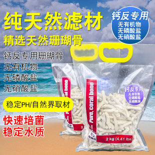 蓝色珍品天然纯净珊瑚骨海水鱼缸过滤材料珊瑚缸钙反材底砂珊瑚沙