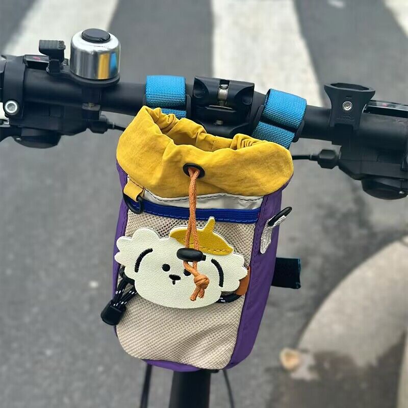 适用捷安特儿童自行车水杯挂包山地车专业骑行包单车前置挂包配件