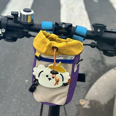 适用捷安特儿童自行车水杯挂包山地车专业骑行包单车前置挂包配件