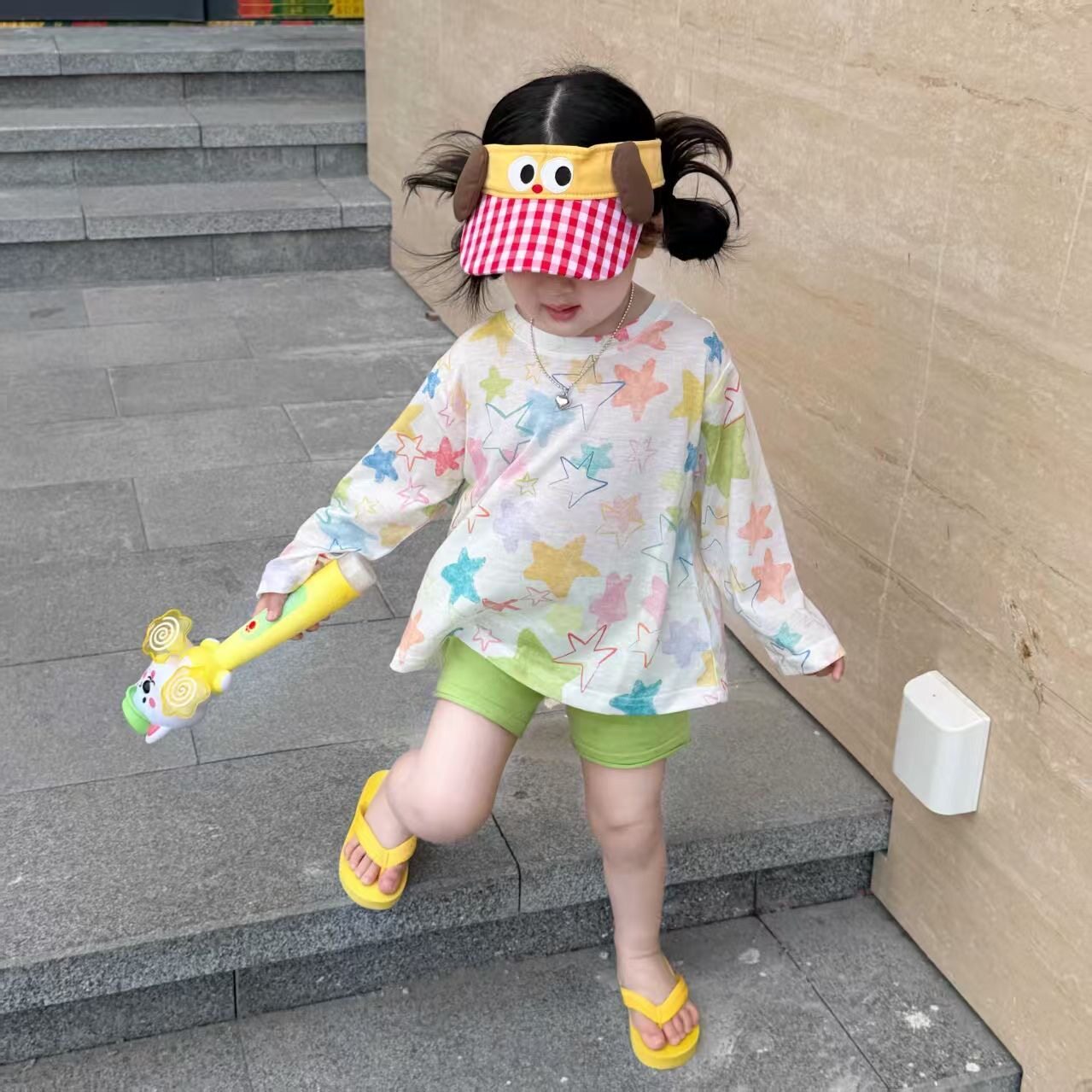 女宝宝夏季薄款防晒罩衫长袖T恤T恤