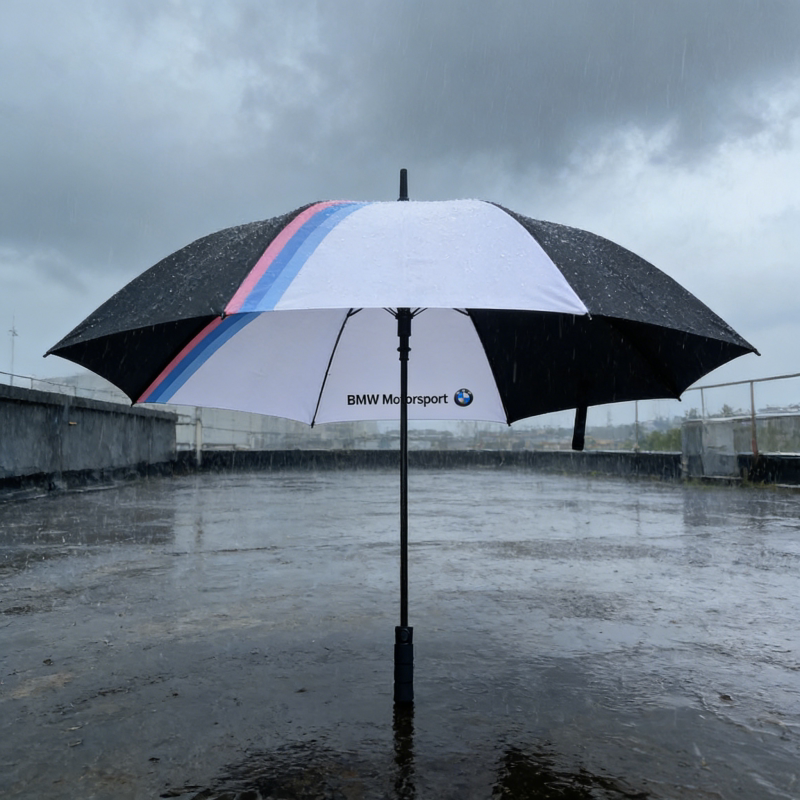 BMW 宝马 M 原厂晴雨伞 车载折叠碳纤维手柄LOGO款防晒防雨两用伞