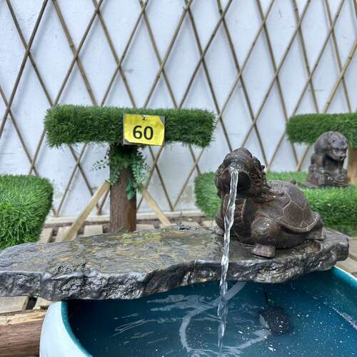 中国风禅意瀑布流水摆件