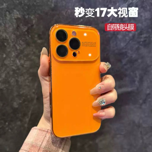 秒变17pro大视窗适用苹果16promax手机壳新款iPhone17全包镜头15pm保护套14电镀磨砂13防摔12高级网红女款11