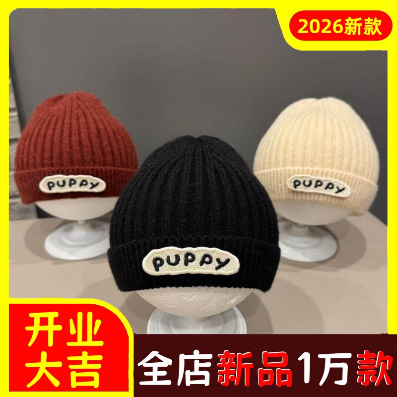 儿童帽子秋冬款韩版针织毛线帽男