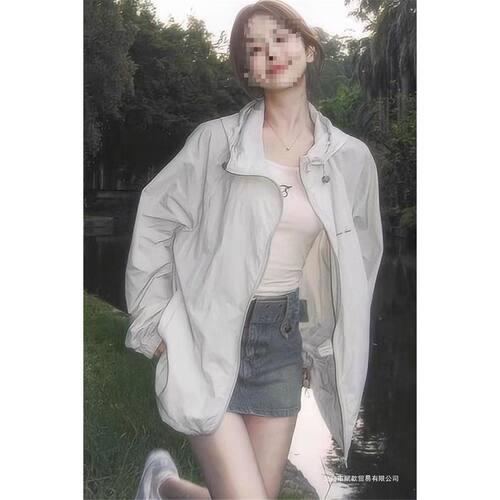 超好看灰色防晒衣女新款夏季宽松