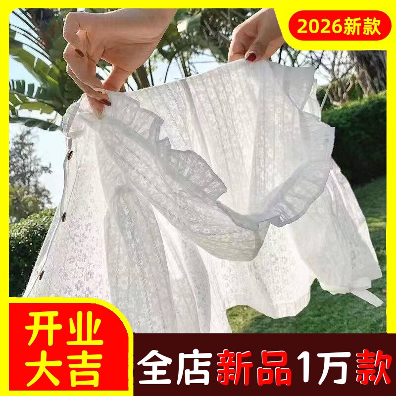 甜美镂空花边儿童透气防晒衣2026
