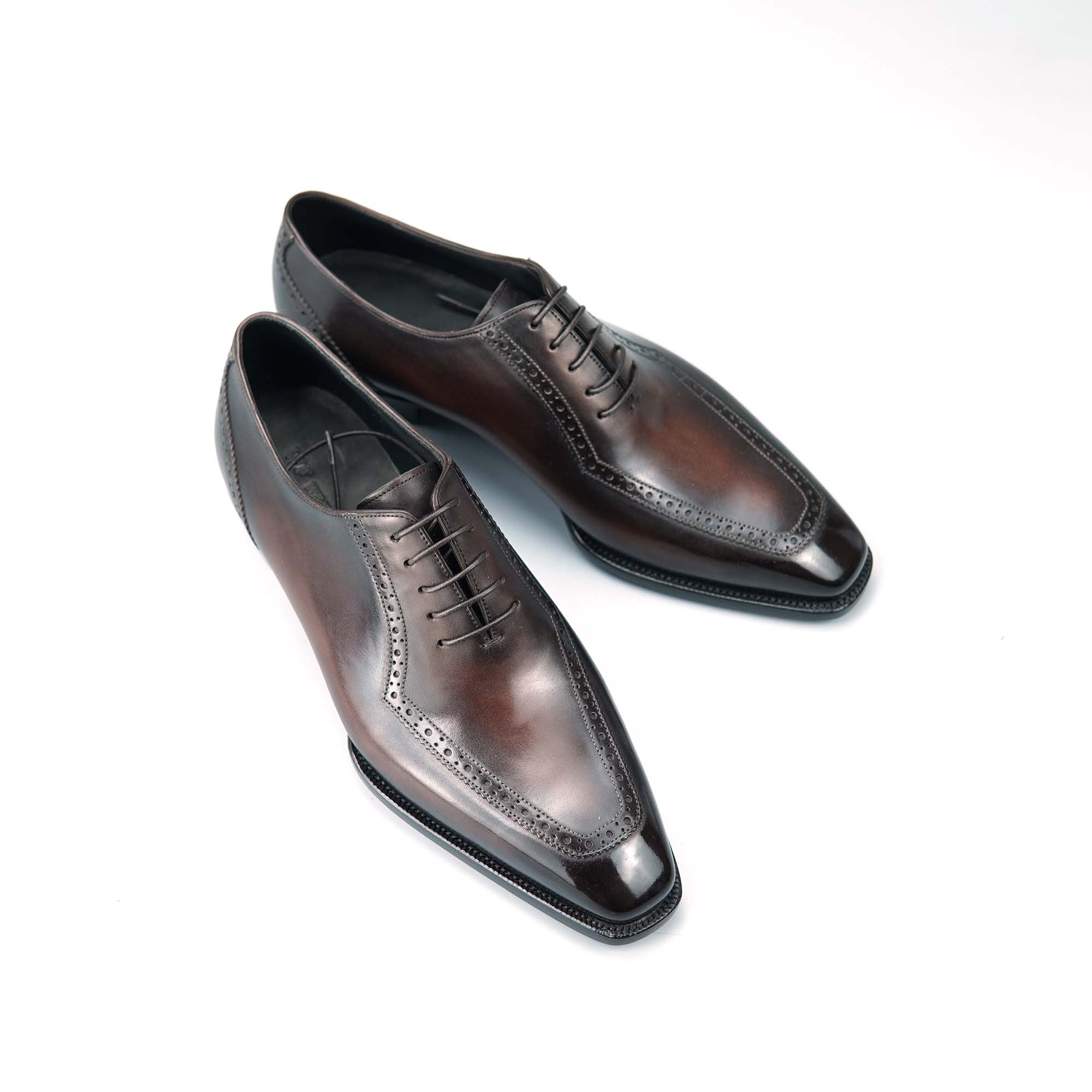 牛皮手工固特异男士商务皮鞋