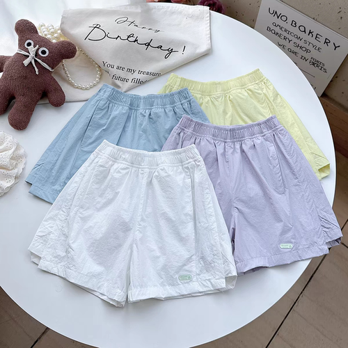 女童短裤夏季运动裤速干五分裤