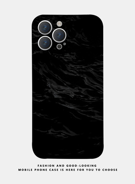适用苹果oppo华为荣耀iphone17 15promax/14pro/nova10/p50E/mate50/iqoo12新款情侣手机壳简约抽象黑色涂鸦