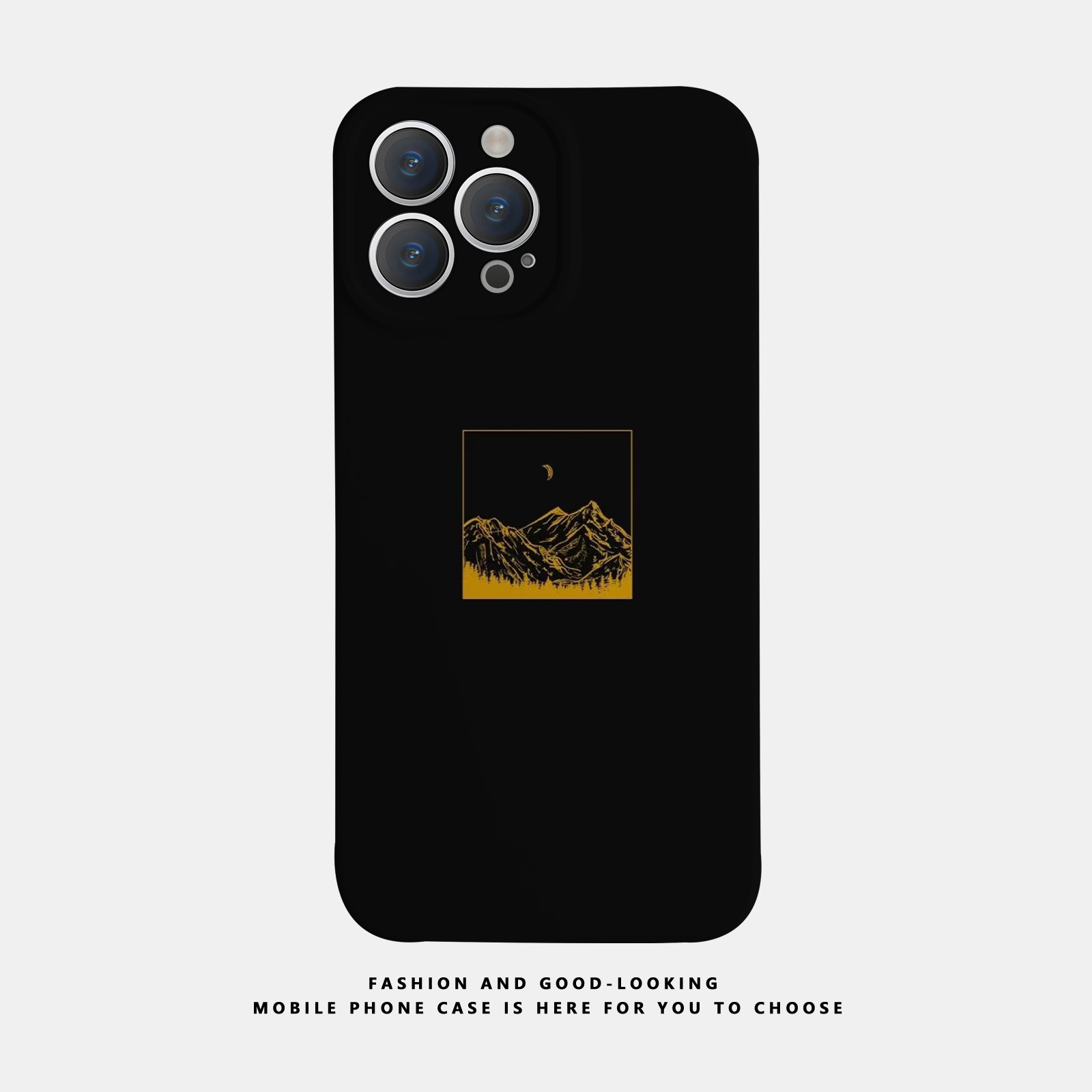 适用苹果华为小众插画山峰iPhone1415promax菲林手机壳硬13小众情侣12mate40P30/p50 nova10荣耀80手机壳iqoo