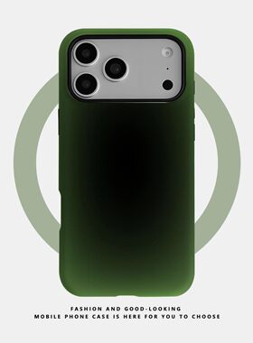 适用于苹果iPhone18ProMax手机壳17 16 15Plus14 13 12ProMax二合一磁吸新款防摔保护套渐变色祖母绿高清菲林