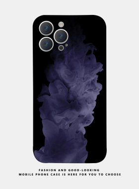 适用华为oppo苹果iqoo荣耀iphone17 16promax/15pro/14/13/12/mate70 60新款情侣手机壳plus小众暗黑紫色烟雾