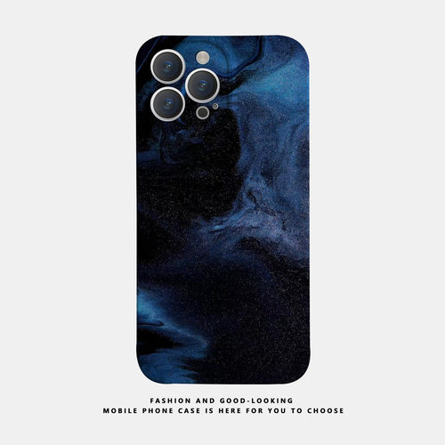 适用苹果华为彩绘蓝色星系iphone17 15手机壳1312promax荣耀60/70/80P50X90proOPPOreno9/iqoo12新款7/8plus