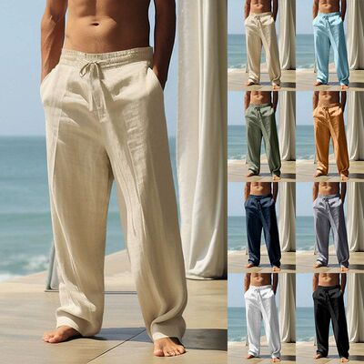 2026New Style Men's Slim-Fitting Loose Casual Straight Pants