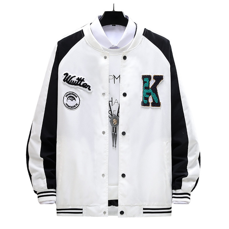 春秋款队棒球服刺绣加棉网红潮牌夹克男女飞行员外套JK221-P37,男装夹克,星座1018