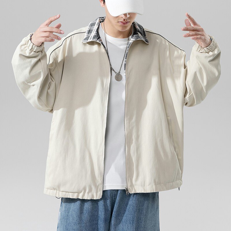 2021新款秋季韩版潮流男生双面穿夹克工装情侣上衣-4002-J223-P53,男装夹克,星座1018