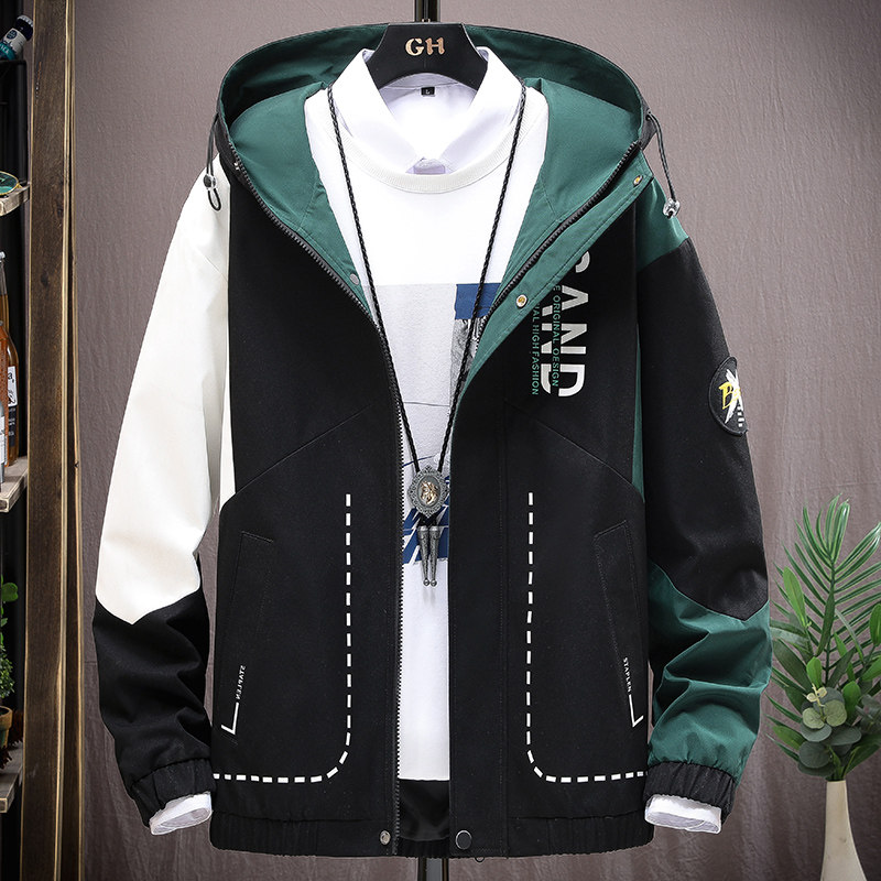 2021新品男潮流百搭春季连帽夹克青少年上衣4002-JK2100-P55,男装夹克,星座1018