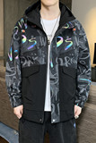 连帽男士2021秋季ins潮炫彩拼接高品质夹克户外服4002-J555，男装夹克，星座1018