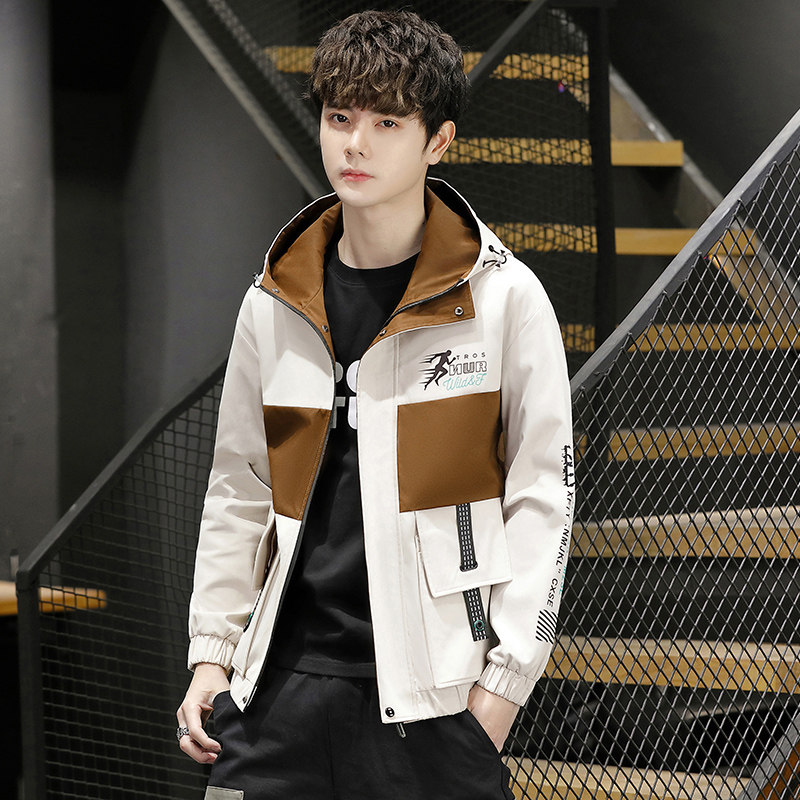 2021新品男潮流百搭春秋季连帽夹克青少年上衣4002-JK803-P58,男装夹克,星座1018