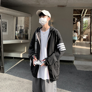 情侣四条杠防晒衣2021新款夏季韩版皮肤衣防晒服外套4002-176图片