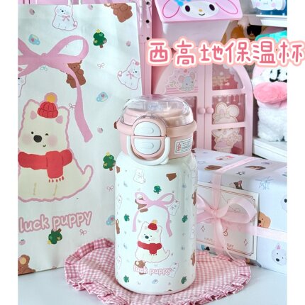 生日礼物高颜值精致套装西高地保温杯子送朋友闺蜜女生实用圣诞节