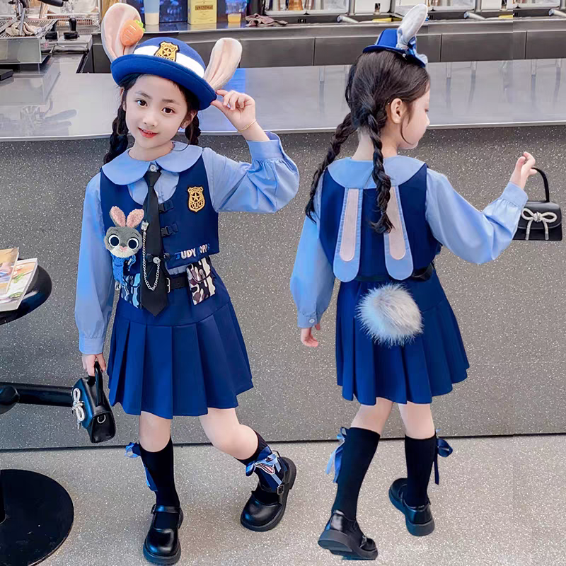 兔子警官cos服迪士尼穿搭