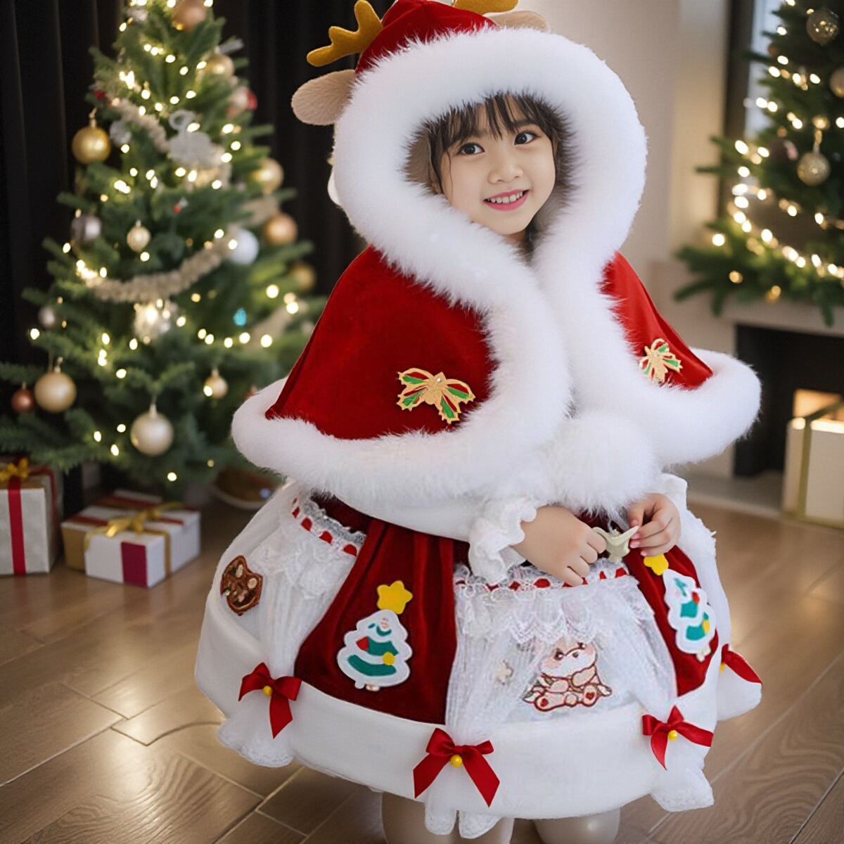 女童洛丽塔公主裙女宝宝圣诞节