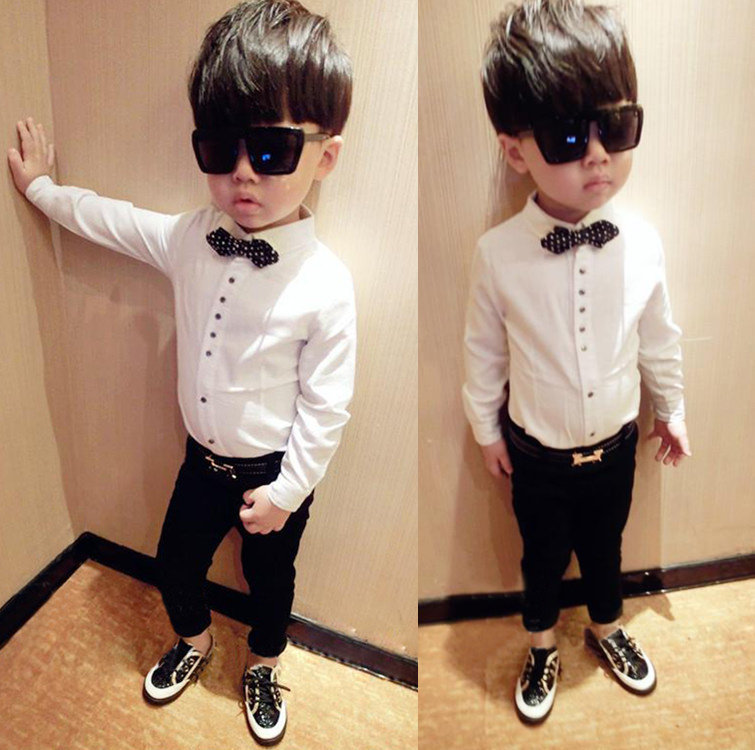 Chemise garcon à manche longue - Ref 2073886 Image 1