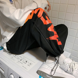 402-5-AK-003-P5021秋新品宽松束脚裤INS港风潮牌印花抽绳休闲裤，男装休闲裤，星座B257-1