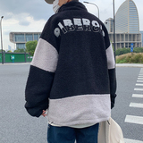 B266-WY-702-P125原创简约休闲拉链羊羔毛加厚宽松棉衣棉袄，男装棉衣，星座B257-1