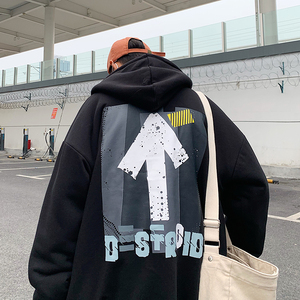 B266-WY-703-P95 羊羔毛开衫卫衣加绒加厚外套宽松连帽上衣图片