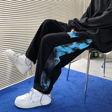 402-5-AK-013-P5021秋原创宽松潮流港风休闲运动九分裤，男装休闲裤，星座B257-1