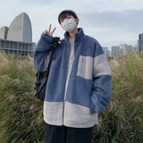 B266-WY-702-P125原创简约休闲拉链羊羔毛加厚宽松棉衣棉袄，男装棉衣，星座B257-1