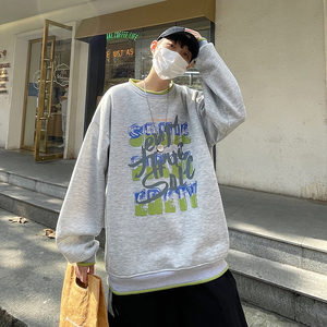 B266-WY-212-P45 22春 原创设计休闲印花宽松套头卫衣图片