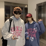 402-5-WY-203-P6021秋原创印花港风ins宽松情侣卫衣，男装卫衣，星座B257-1